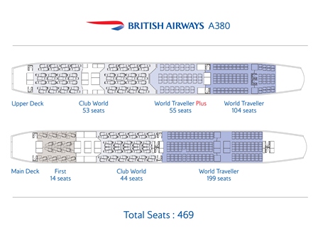 BA A380 seat map