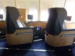 British Airways old First Class seat