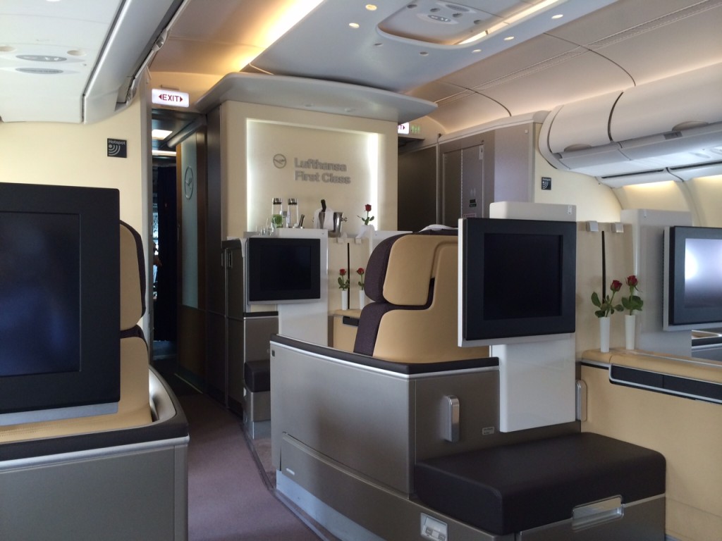 Lufthansa First Class cabin 2 review