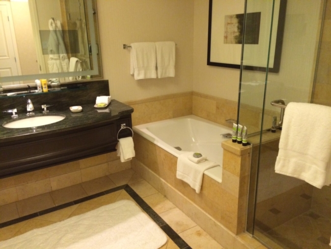 Four Seasons Las Vegas bathroom review