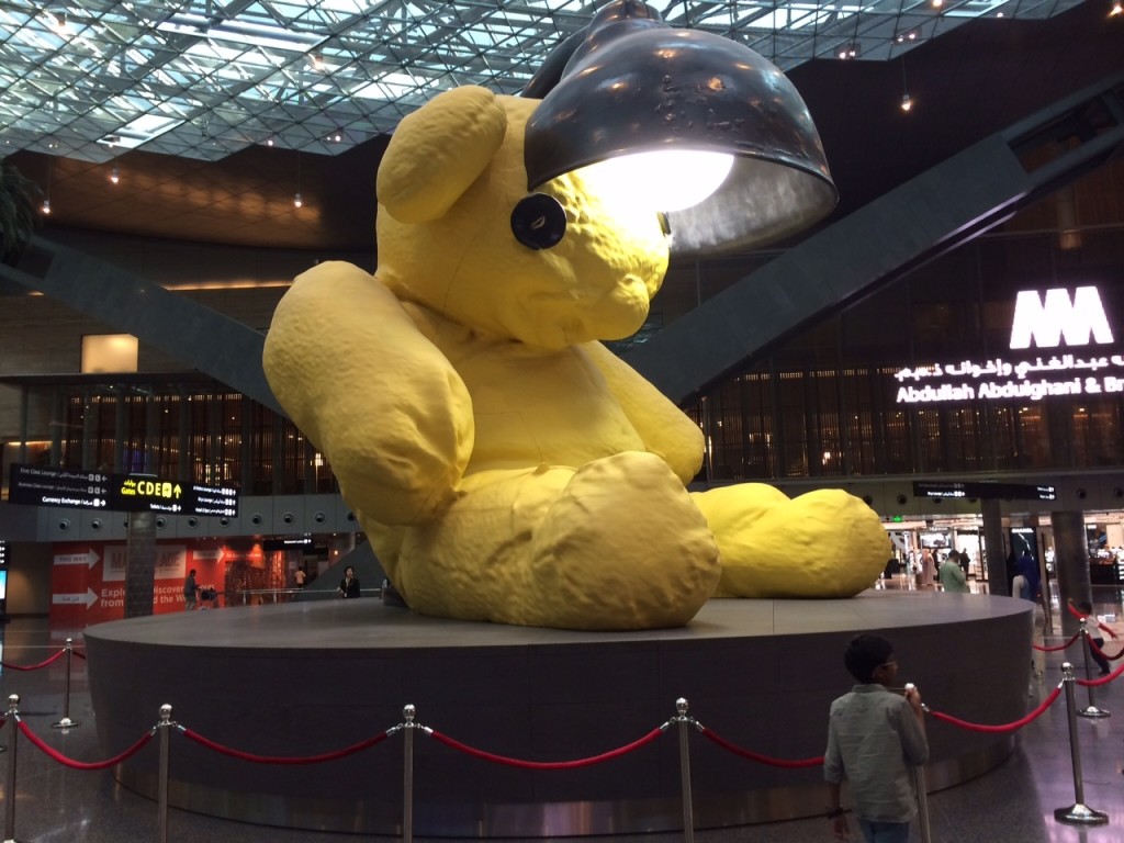 Hamad International Qatar Doha bear