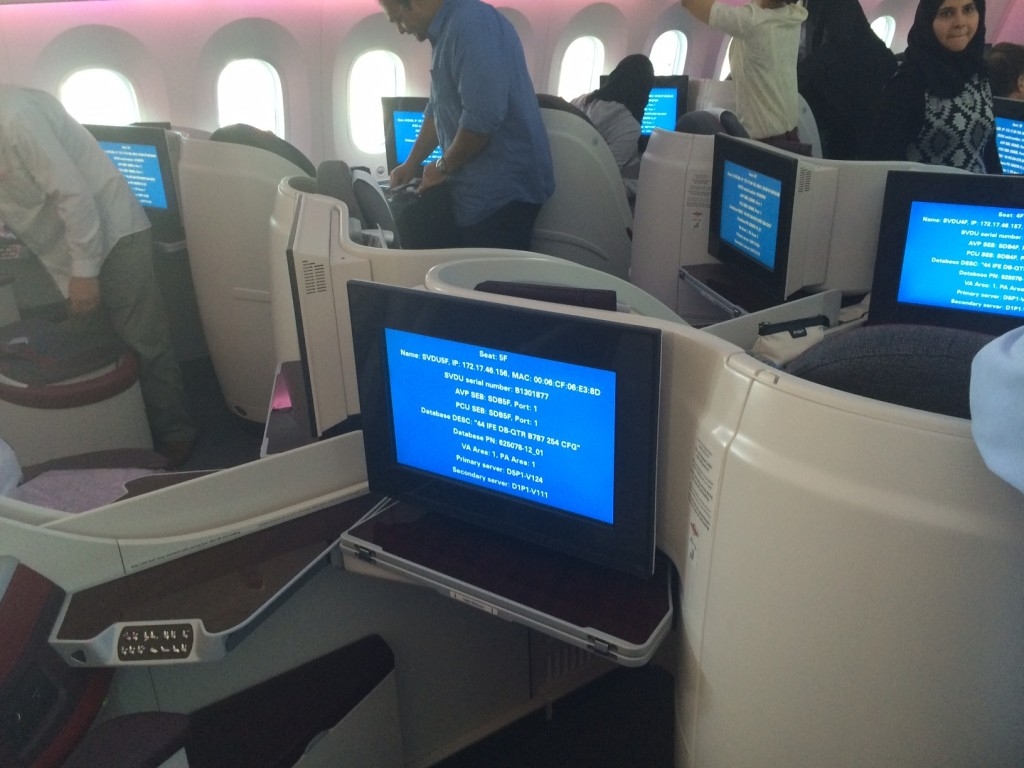 Qatar Airways 787 business class review - cabin 2