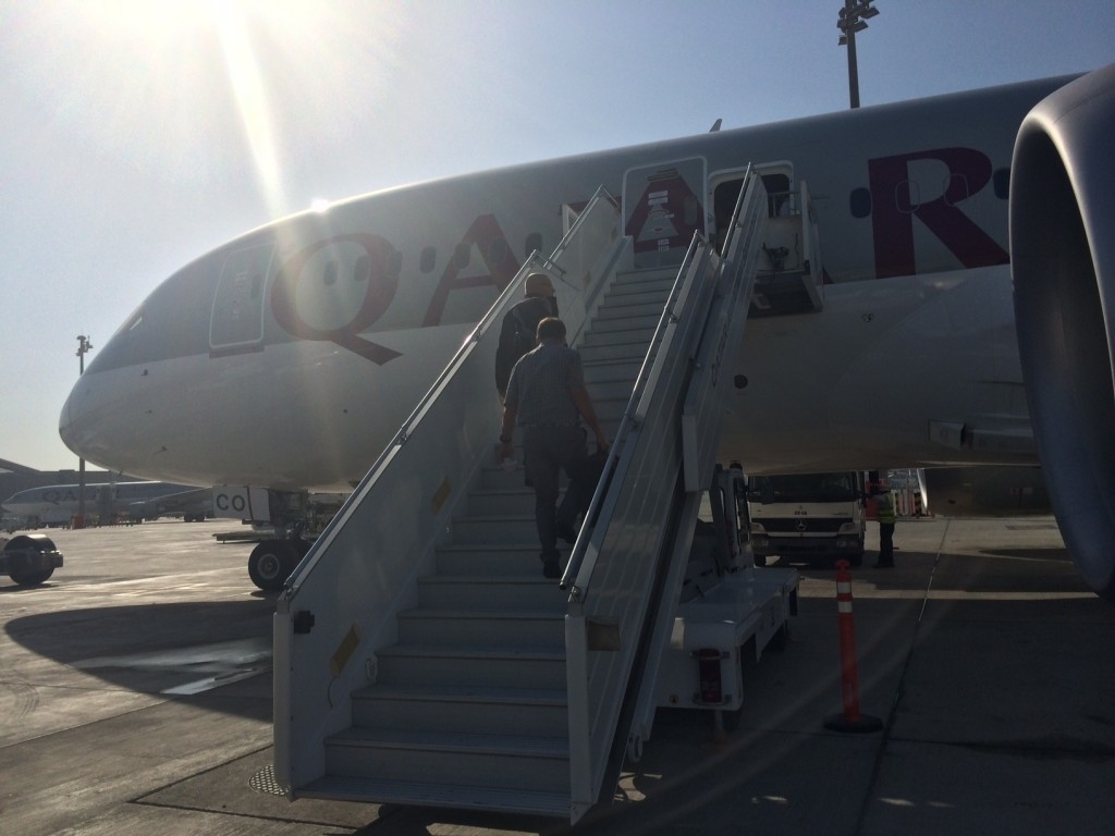 Qatar Airways 787 business class review - outside