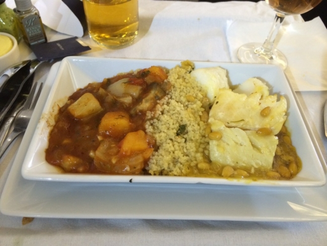 British Airways Club World main course