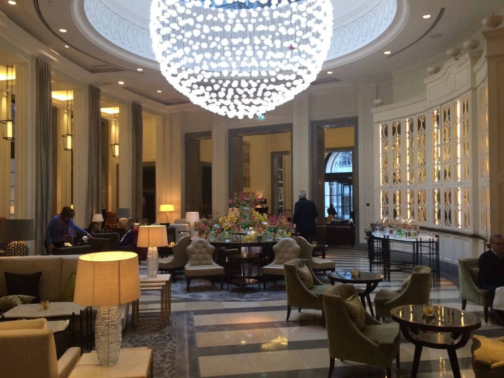 Corinthia Hotel London review lobby rpt