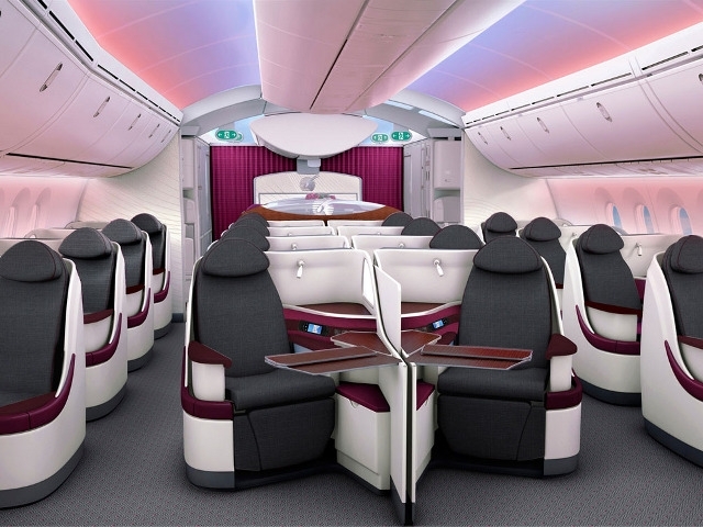 Qatar Airways Boeing 787 business class