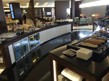 Etihad Premium Lounge Abu Dhabi buffet 2