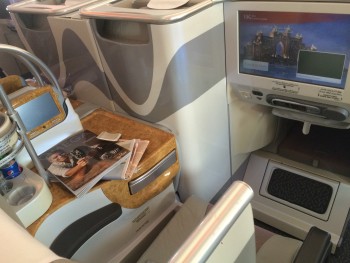 Emirates A380 business class review seats 2