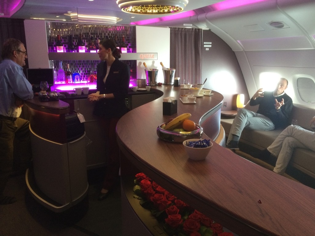 Qatar Airways A380 bar