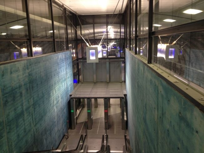 Helsinki Airport train station tracks