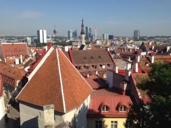 Tallinn city view from viewing platform