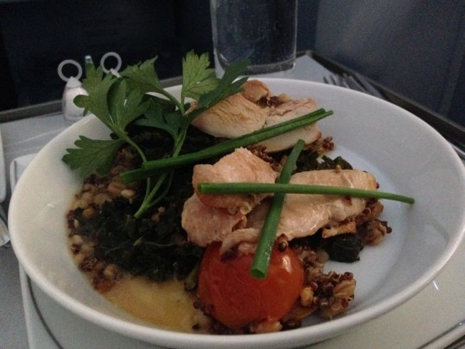 airberlin new york berlin food main pheasant breast