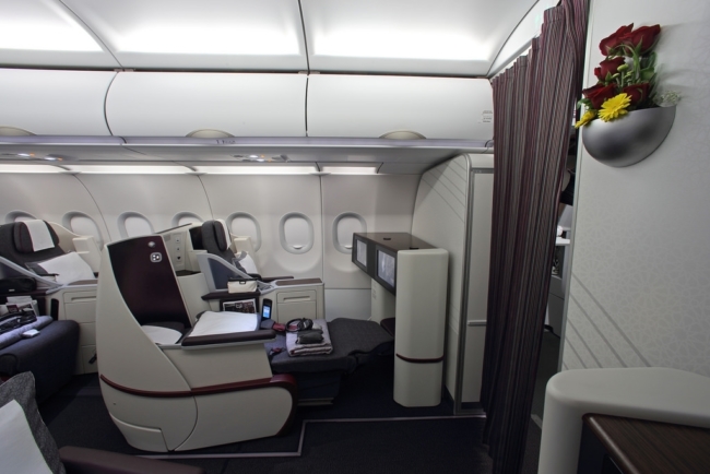 Qatar A320 business class