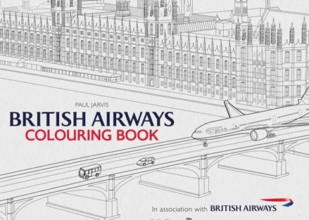 british airways colouring book