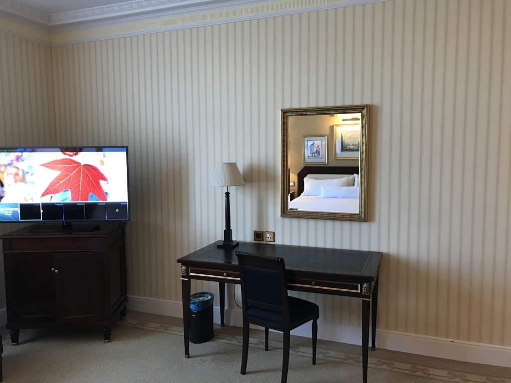 The Westin Palace Madrid bedroom tv desk