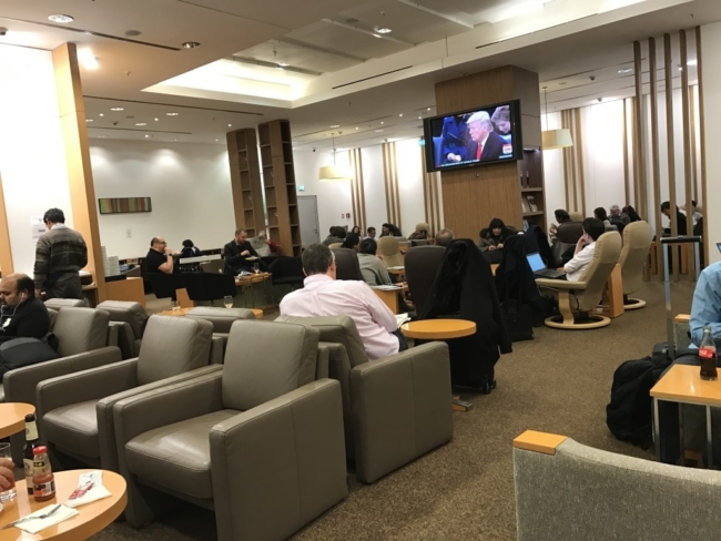 Review JAL Sakura Lounge at Frankfurt Airport