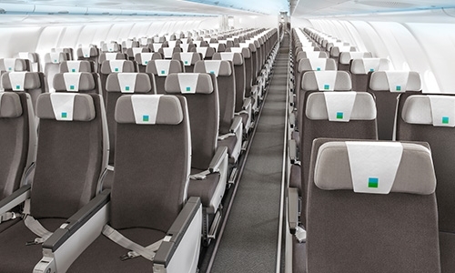 Level airline seating