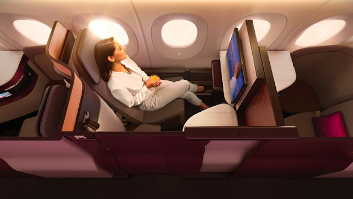 Qatar Airways Qsuite business class review A350