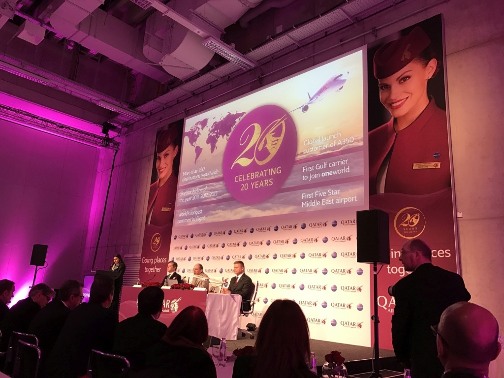 qatar airways new business class seat press conference