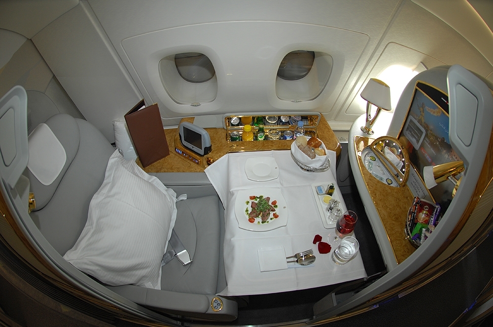 Emirates A380 First Class seat review