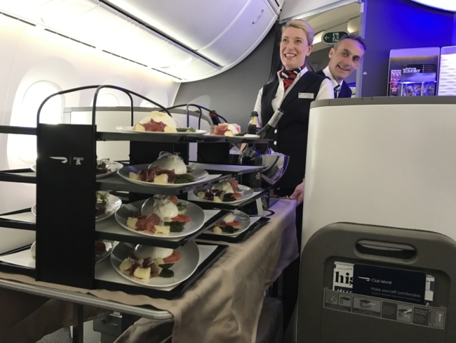 food cart ba cabin crew