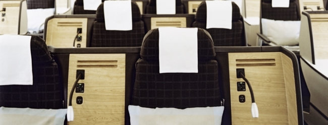 SWISS business class seat