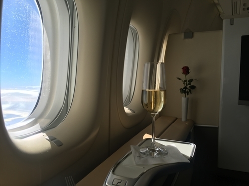 Lufthansa 747-8 First Class review - seat 6