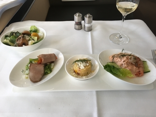 Lufthansa First Class food 3