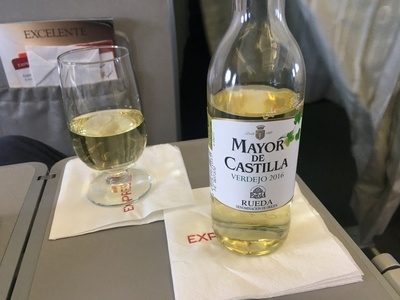 Iberia Express business class wine review