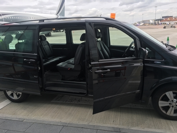 Signature Flight Services Luton lounge transfer bus