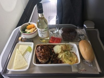 Iberia long haul business class A330 A340 review food