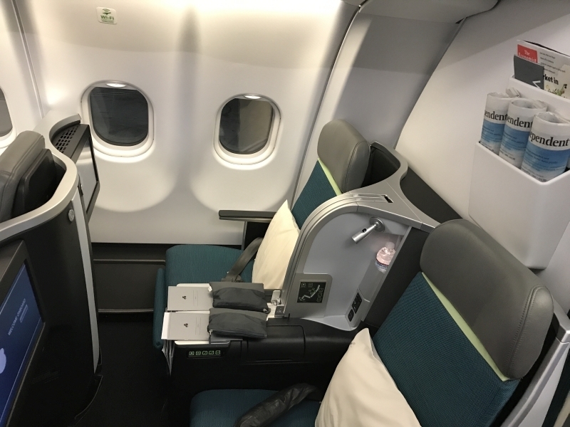 Aer Lingus business class review A330 Dublin to Boston