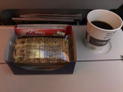 British Airways economy food