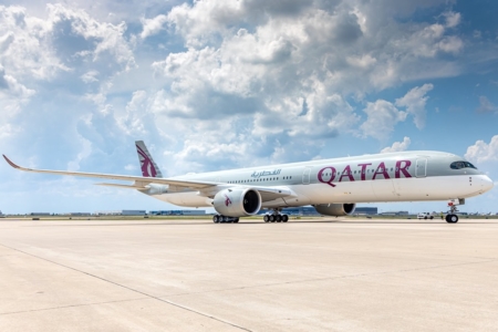 Qatar Airways A350 to Auckland