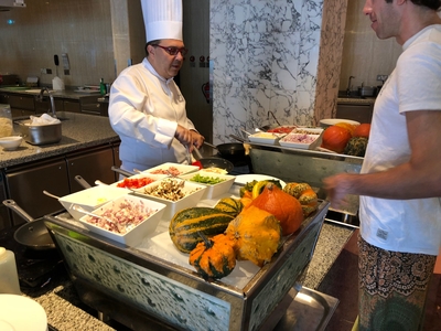 Waldorf Astoria Dubai breakfast