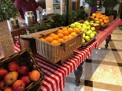 Waldorf Astoria Dubai breakfast