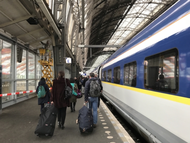 Eurostar inaugural London to Amsterdam