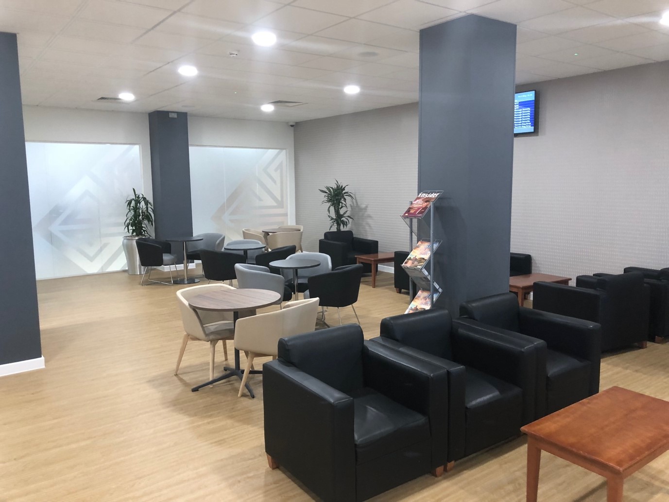 Lolfa Foethus lounge at cardiff airport