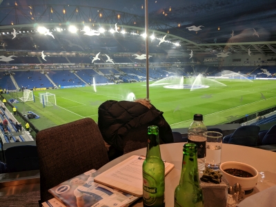  Amex lounge at a Brighton & Hove Albion FC Premier League game