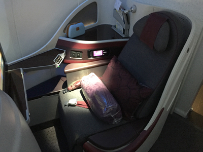 Review of Qatar Airways Business Class - Doha to London Gatwick