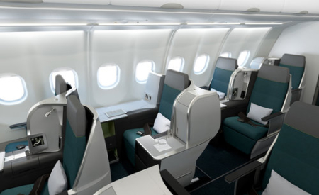 Aer Lingus A321LR business class cabin