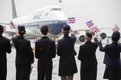 British Airways 747 in BOAC livery