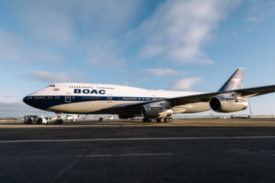 British Airways 747 in BOAC livery