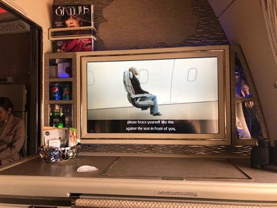 Emirates First Class Suite Boeing 777-300ER food and drink review