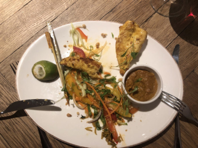 voco st davids cardiff chicken satay