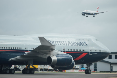 British Airways boeing 747 Landor livery