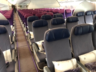 Malaysia Airlines A350 economy class