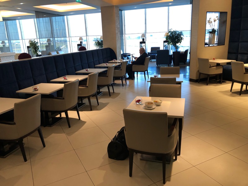 Gulf Air Lounge Heathrow Terminal 4 dining area