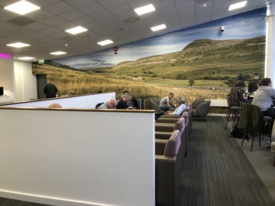 Leeds Bradford Airport White Rose Lounge seating