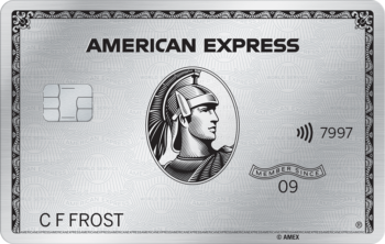 New UK American Express Platinum metal card